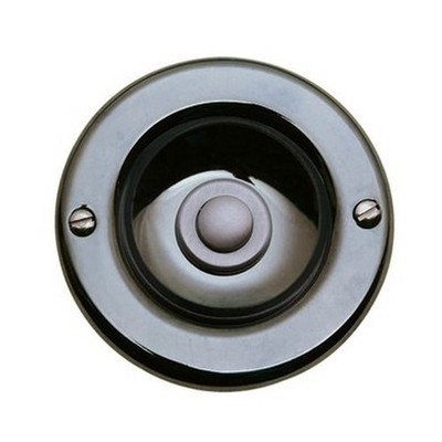 Grothe Klingeltaster Messing messing Unterputz rund 28mm - KS2071MS-BRÜN