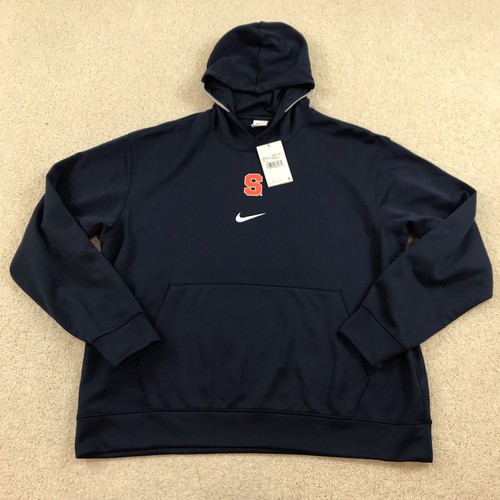 Nike Syracuse Orange Spotlight Hoodie Pullover Herren XL Navy Blau Neu