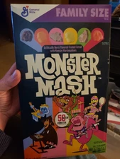 General Mills Monster Mash Cereal Marshmallows Family Size 2021 50th Anniversary
