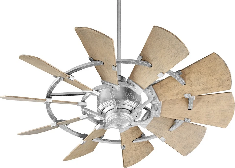 Quorum Windmill 44" Indoor/Outdoor Ceiling Fan in Galvanized - Image 2 of 2