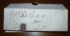 GERMANY Deutsche L&auml;nder Alter Brief ZITTAU 1855  MI. # 4 Sachsen