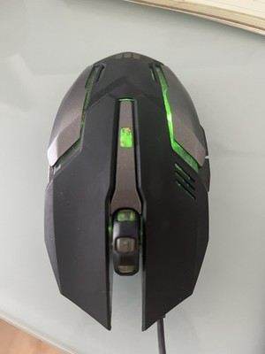 Lifeworks Brand Gaming Mouse USB Wired Optical Black  New