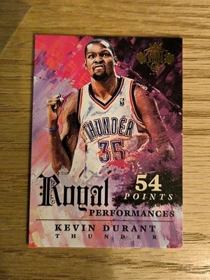 2014-15 Court Kings Kevin Durant Royal Performances 54 Pts Insert Card  Case Hit