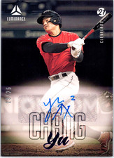 2021 Panini Chronicles Luminance Autographs Yu Chang #LA-YC Purple 19/25