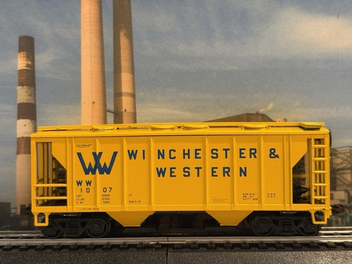 Ho Roundhouse Bev-Bel 4961 Winchester & Western WW 1007 35’ 2 bahías tolva cubierta | Condition: Used
