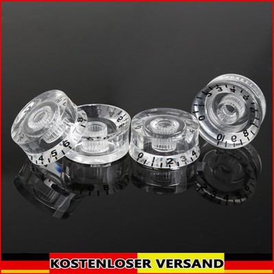 4Pcs Acrylic Replacement Electric Guitar Knobs Electric Guitar Parts