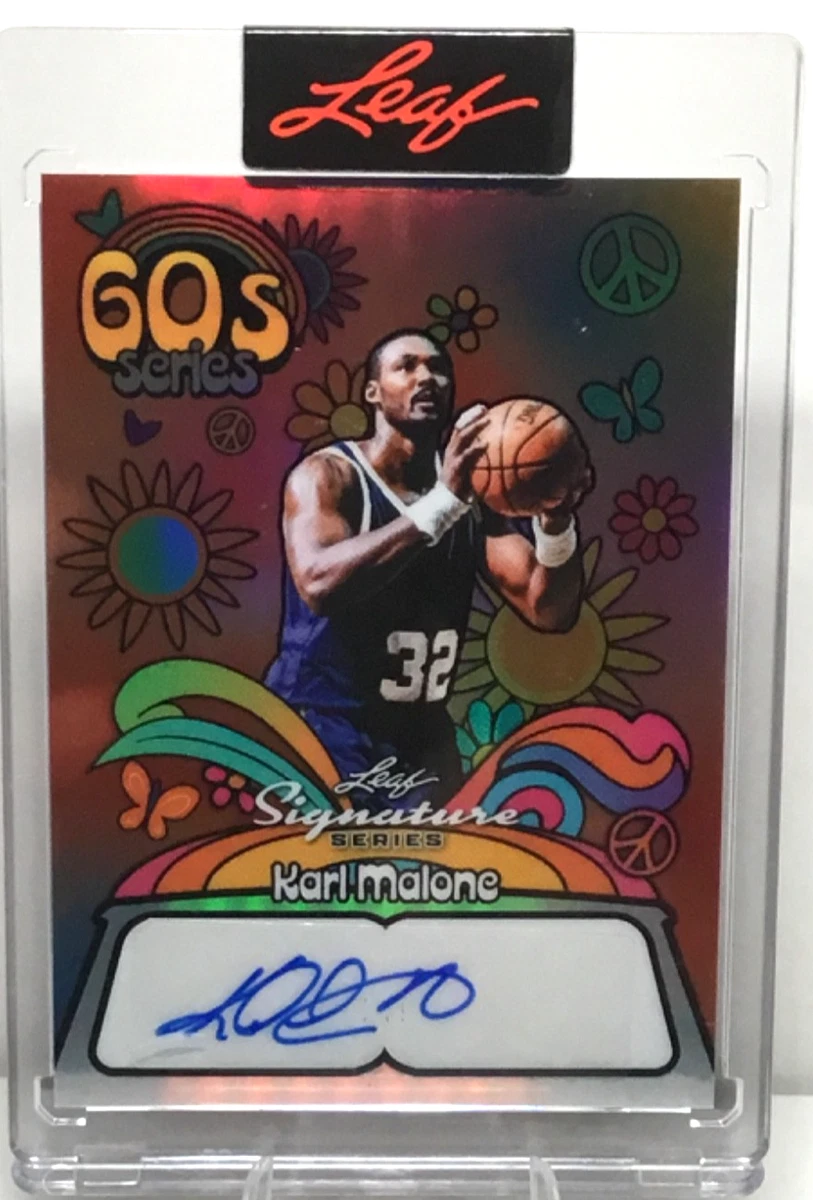 Karl Malone Basketball Autographed ungraded Sports Trading Cards