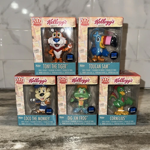 Funko Minis Kelloggs Cereal Figs Tony Tiger Toucan Sam Coco Cornelius Smacks Lot