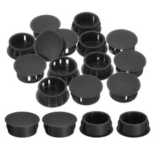 28Pcs 22mm 7/8" Flush Type Panel Round Snap in Fastener, Black