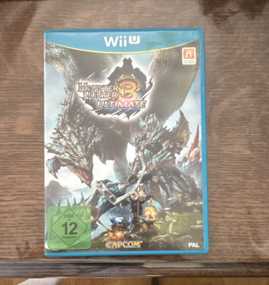 Capcom Monster Hunter 3 Ultimate Nintendo Wii U PAL USK 12 Handbuch