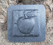 Apple travertine tile mold abs plastic mold rapid set cement all mould 4" x 4" 