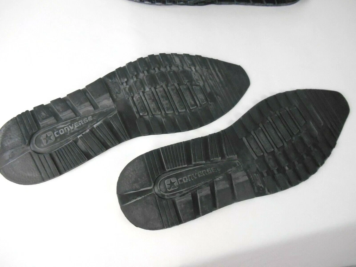 8 PAIR OF Mens Converse Black Sole Replacement Shoe Repair SIZE