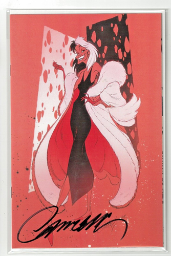 Disney Villains Cruella #2 (2024, Dynamite) Sign J Scott Campbell, Virgin K 1:10 - Picture 1 of 2