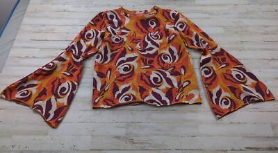 Flying Tomato Sweater 2X Her Favorite Features Mod Knit Retro Bell Sleeve 
