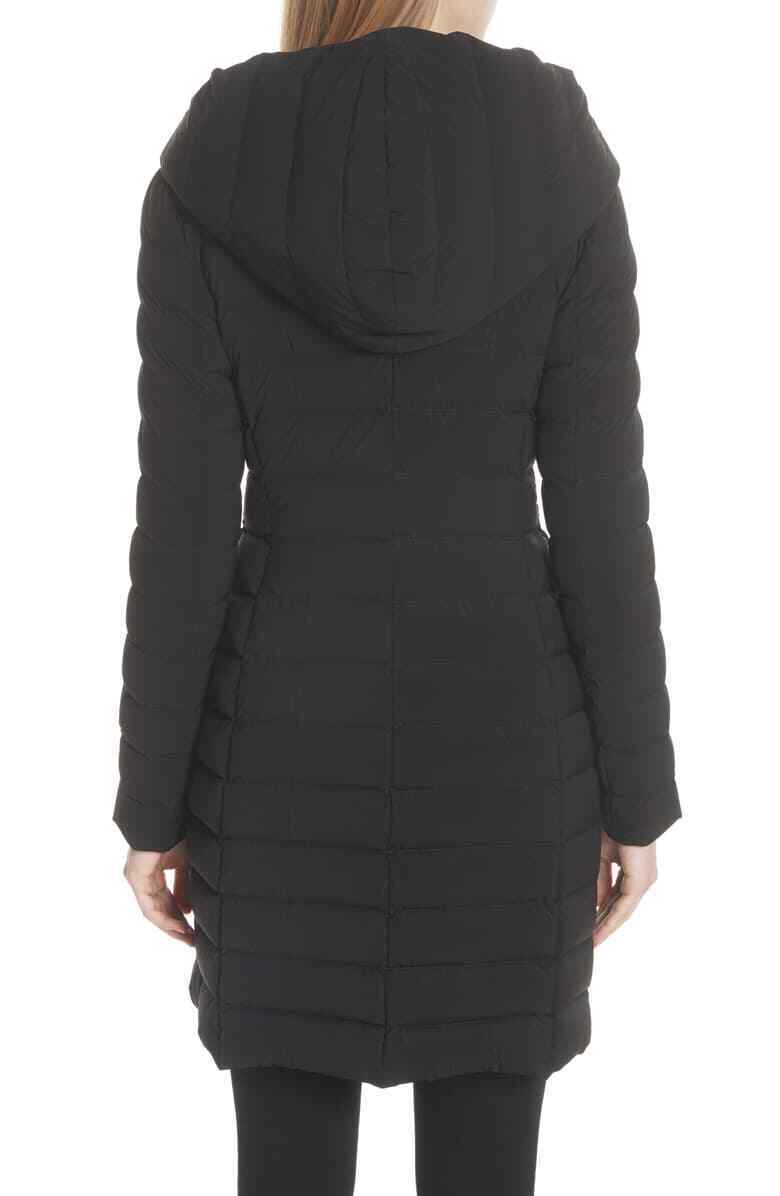 Moncler Barge Asymmetric-Zip Black Quilted Down-filled Coat Moncler Barge Asymmetric-Zip Black Quilted Down-filled Coat