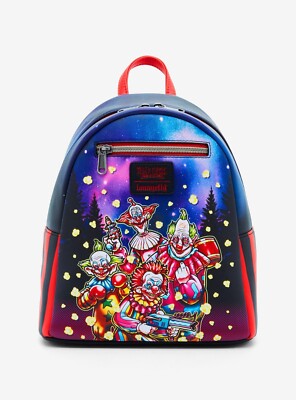 LOUNGEFLY KILLER KLOWNS FROM OUTER SPACE POPCORN MINI BACKPACK NEW