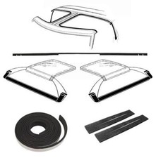 1987-1988 Ford Mustang T-top 9 Piece Weatherstrip Kit Street Outlaw Pony Sale