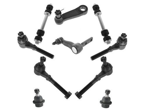Heavy Duty Front End Kit For 1997-2003 Ford F150 4x4: Ball Joints, Tie Rods & Control Arm Bushings