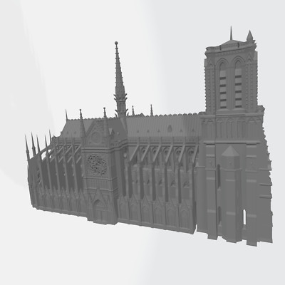 3d printed notre dame de paris cathedral