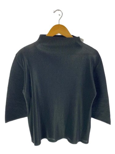 PLEATS PLEASE ISSEY MIYAKE 3/4 sleeves Blouse Tops black 3