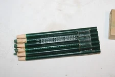 10 Vintage Blaisdell China Markers Green Nick Pull Grease Pencils