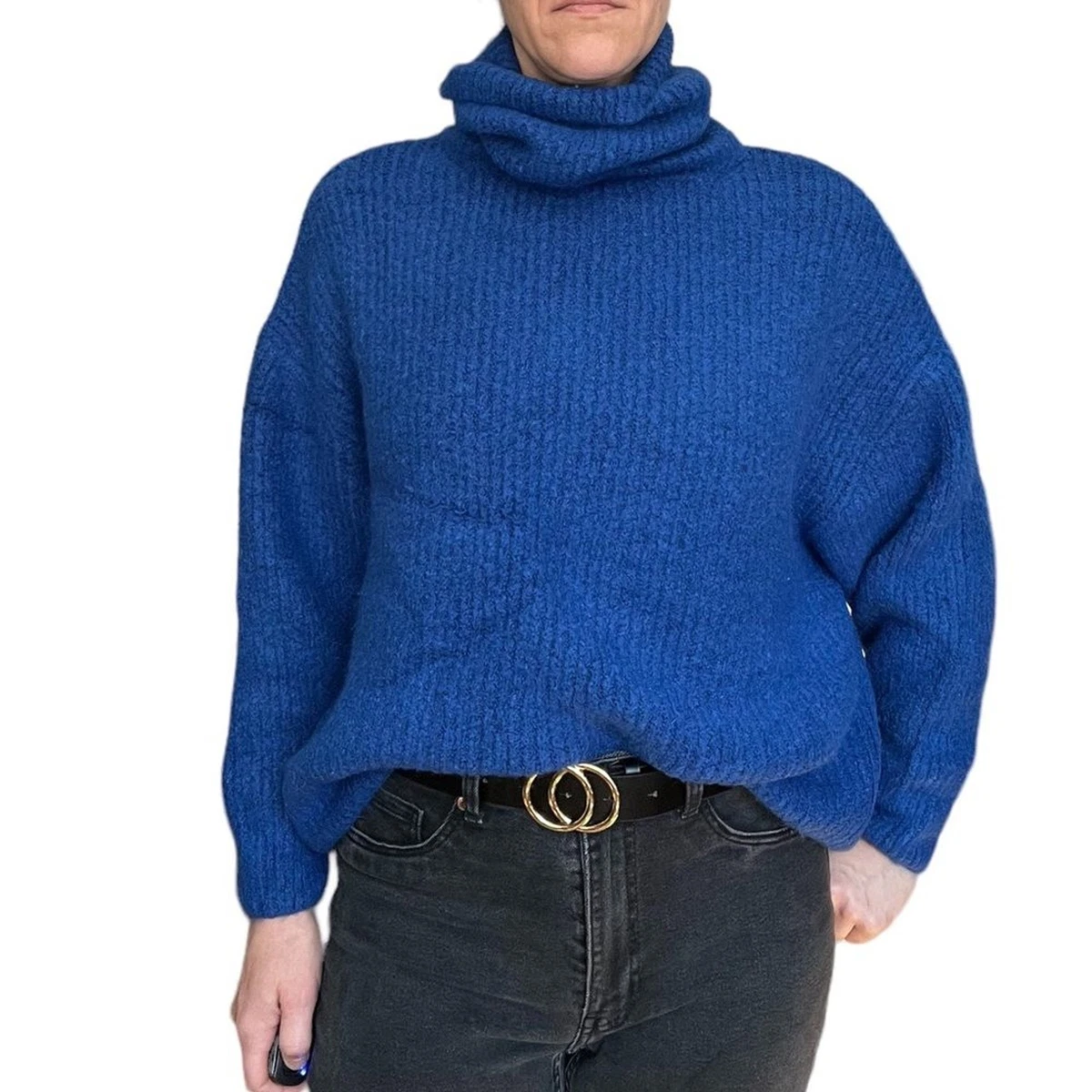 Zara oversized 2025 roll neck sweater