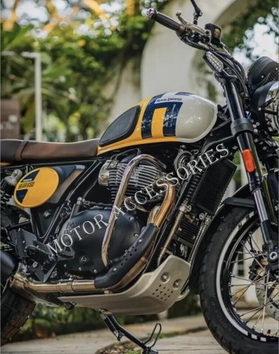 Royal Enfield Bear 650 Interceptor 650 GT 650 Sump Guard Silver Exp Ship - Imagen 5 de 5