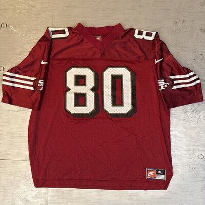 STARTER サンフランシスコ・49ers ゲームシャツ RICE　80 RARE! Vintage 90s NFL Nike San Francisco 49ers Jerry Rice #80