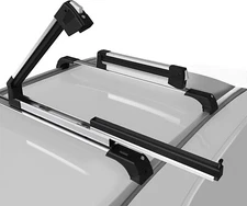 25" Universal Ski Rack for Car Roof Rack Crossbars 4 Pair Skis or 2 Snowboards