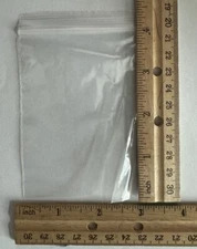 1000 Reclosable Storage Bags 3''x 4'' Clear Plastic Zip-Lock 2 Mil Baggies 3x4