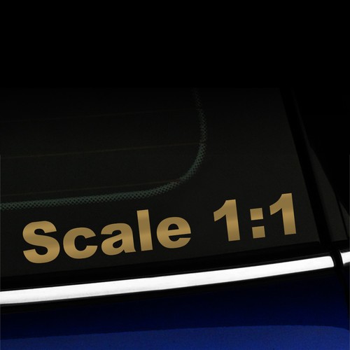 Scale 1:1 - Funny Sticker Decal for MINI Cooper Smart Fiat - You choose color! - Picture 11 of 26