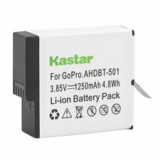 Kastar Battery Charger GoPro HERO5 Gopro5 GoPro AHDBT-501 AHBBP-501 Sport Camera