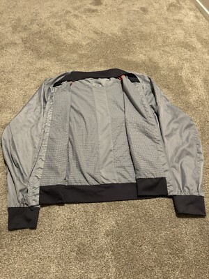 Nike Running Men's Full Zip Bomber Jacket Windbreaker Sz L Nike Running Men's Full Zip Bomber Jacket Windbreaker Sz L
