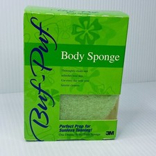 NEW VTG Buf Puf Body Sponge Double Sided 3M 2001 SEALED