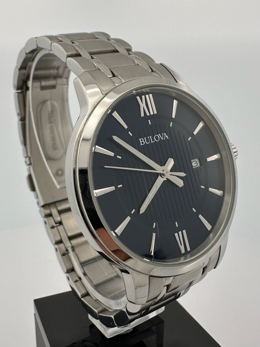 Bulova Diamond accent stainless steel watch 32mm Bulova Classic Diamond-Accent Women main image 3