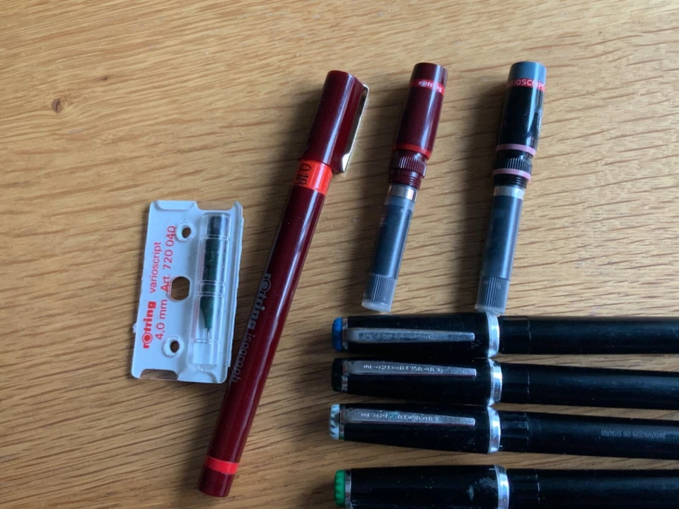Vintage ROTRING Standardgraph Tuschefüller Isograph Tintenkuli Radiograph Spitze - Bild 4 von 4