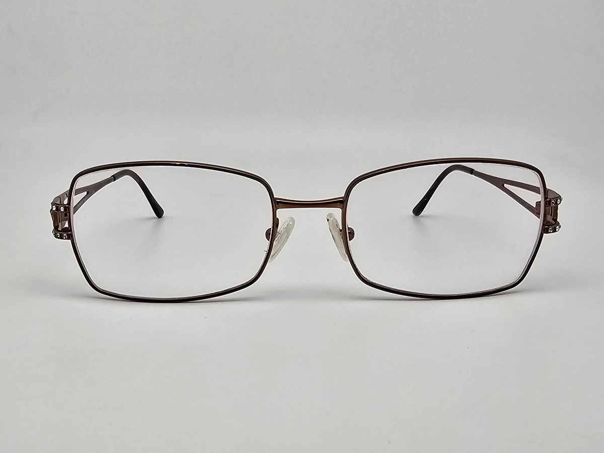 Versace Mod. 1114-B 1045 Chocolate Bronze Rhinestone Eyeglasses Frame w/ Case Versace Mod. 1114-B 1045 Chocolate Bronze Rhinestone  main image 3