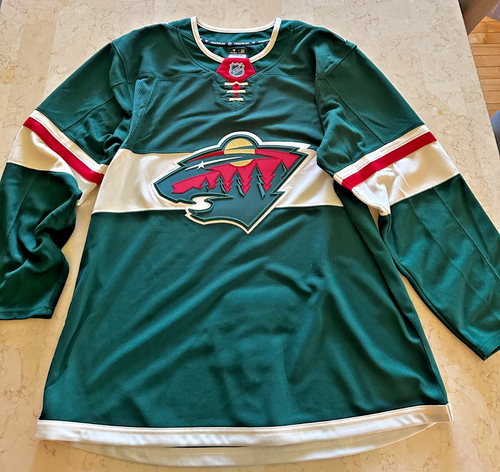NWT Fanatics Minnesota Wild Green Jersey Size Large 52 NHL 2025 Playoff - Picture 2 of 14