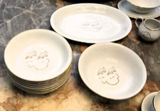 Schirnding Antique Flight U S Zone Germany 83 Piece Dinnerware Set