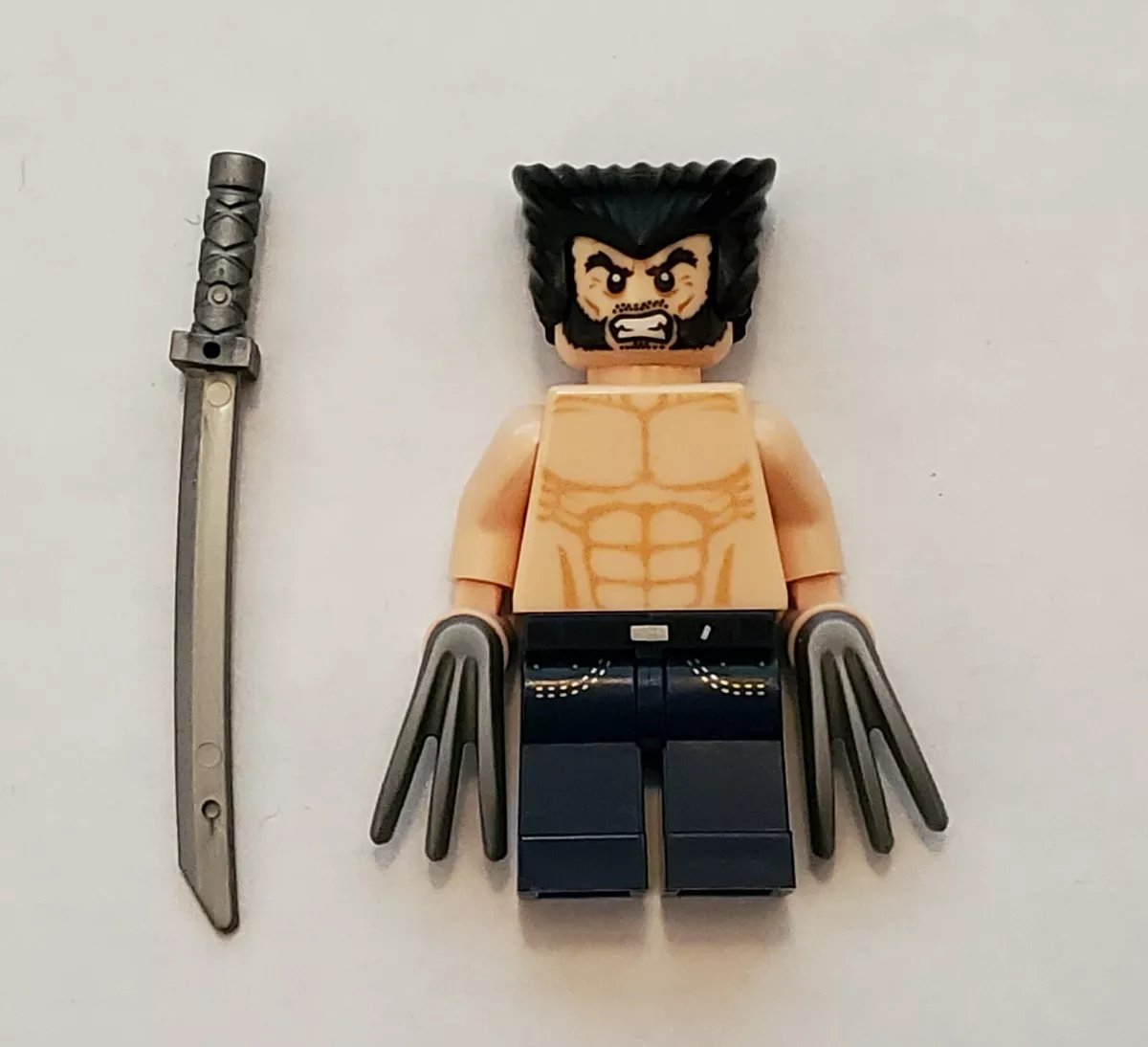 Lego Wolverine minifigure Custom 100% Authentic Genuine LEGO parts. NEW!  See Pic