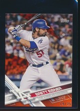 2017 Topps On Demand Mini ORANGE Parallel #US298 Brett Eibner Dodgers 19/25