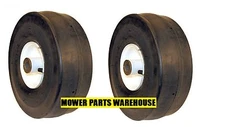 2 NEW FRONT TIRES FOR TORO 110-6785 TIME CUTTER Z  4.10 3.50 4 TUBELESS 3/4 ID