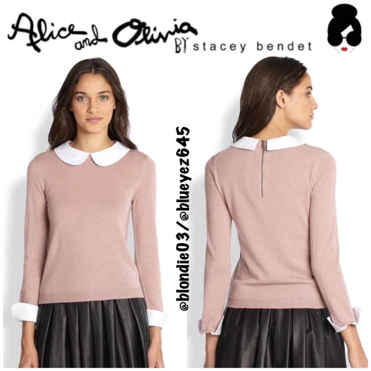 Alice + Olivia “Porla” Peter Pan collar sweater L