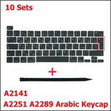 10 Set New A2289 A2251 A2141 Keycap Key Cap For Macbook Pro 13 16" Arabic Keycap