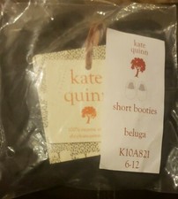 Kate Quinn Organics Short Booties 6-12 Months Beluga