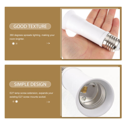 2pcs Bulb Socket Extender Telescopic Light Bulb Extension Socket E27 Socket . - Picture 5 of 12