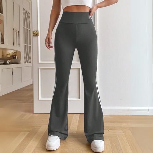 Womens High Waist Flare Leggings Pockets Bootcut Yoga Pants Gym Sports Trousers - Picture 54 of 63