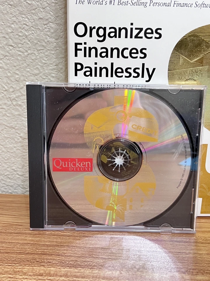 Intuit QUICKEN DELUXE 1996 Retail Box CD ROM For Macintosh In Box - Image 4 of 4