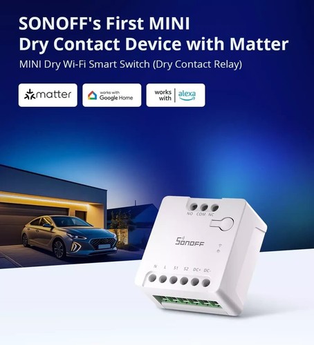 Sonoff Mini-D interruttore Relè a Contatto Pulito Smart WiFi Compatibile Matter - Foto 3 di 13