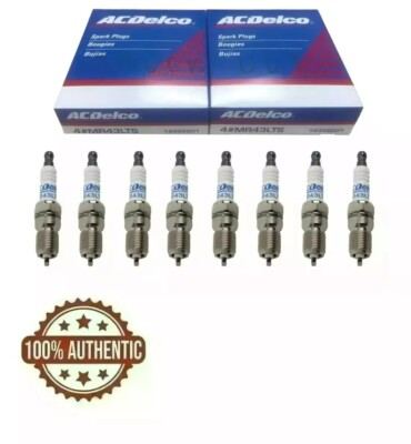 8 Pack Spark Plugs AC Delco MR43LTS 350 305 mercruiser 5.0 5.7 v8 7.4